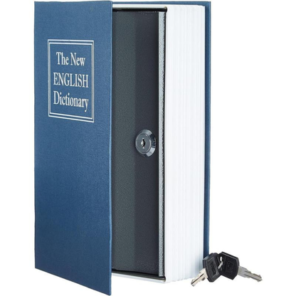 Steel Book Safe Storage Box with Key Lock