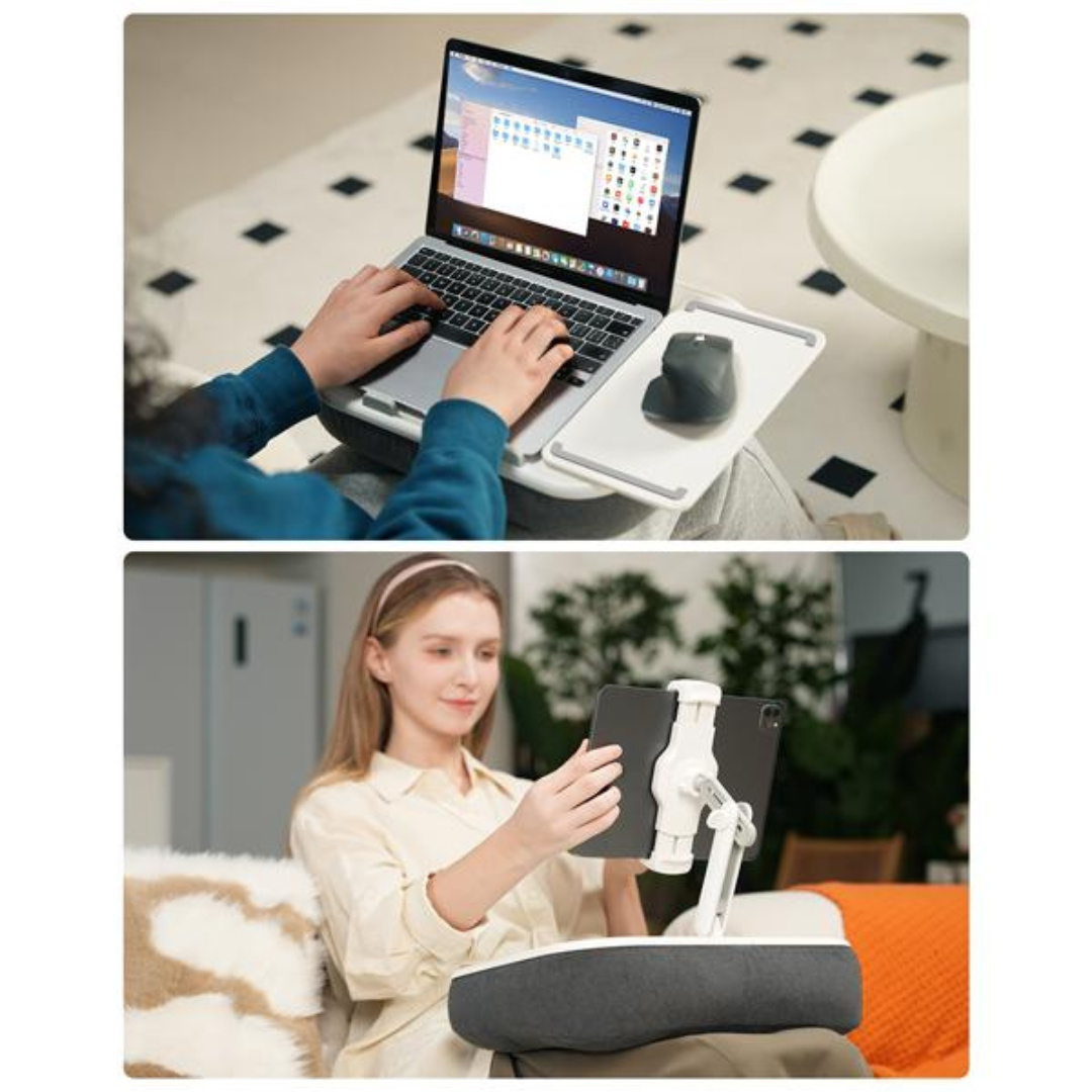 Tablet Pillow Stand for Bed with Adjustable Arm