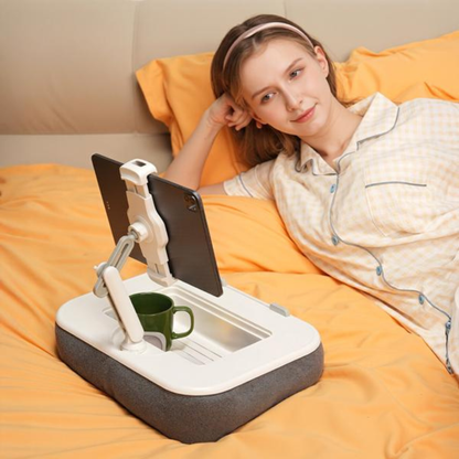 Tablet Pillow Stand for Bed with Adjustable Arm